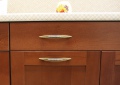 Кухонная система «Катрин Шейкер» черешня белый от компании «Фран мебель» – 4 фото