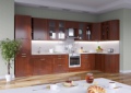 Кухонная система «Катрин Шейкер» черешня белый от компании «Фран мебель» – 1 фото