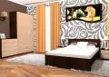 Спальня «Румба» венге/венге светлый белый от компании «Фран мебель» – 3 фото