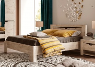 Кровать на 1600 «Соренто» дуб бонифаций белый от компании «Фран мебель» – 3 фото
