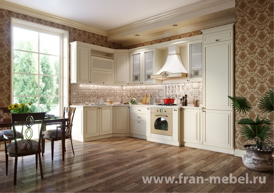 Кухонная система «Оксфорд» белый от компании «Фран мебель» – 1 фото