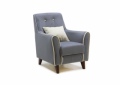 Кресло отдыха «Муссон» Velutto 32, Velutto 01 белый от компании «Фран мебель» – 1 фото