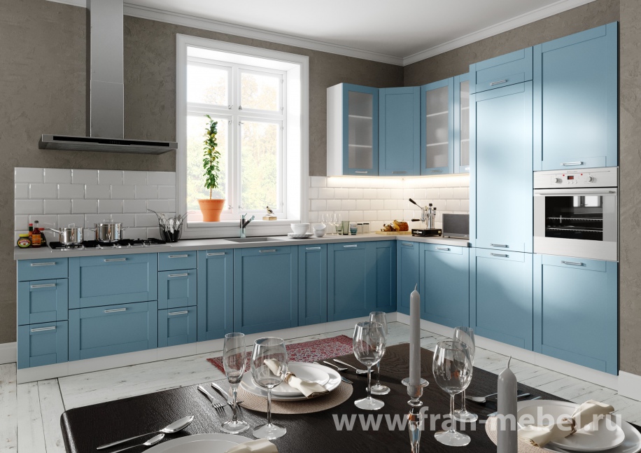 Кухня «Катрин Шейкер» (Лара) цветовые решения белый от компании «Фран мебель» – 1 фото