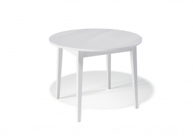 Стол обеденный Kenner 1000M белый/стекло белое глянец