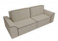 Прямой диван «Вилсон» (вельвет/бежевый) белый от компании «Фран мебель» – 2 фото