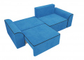 Прямой диван «Вилсон» (велюр/голубой) белый от компании «Фран мебель» – 6 фото