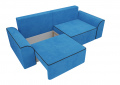 Прямой диван «Вилсон» (велюр/голубой) белый от компании «Фран мебель» – 7 фото