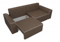 Прямой диван «Вилсон» (рогожка/коричневый) белый от компании «Фран мебель» – 7 фото