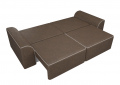 Прямой диван «Вилсон» (рогожка/коричневый) белый от компании «Фран мебель» – 9 фото