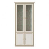 Шкаф 4-х дверный (2 стеклодвери) «Венето»