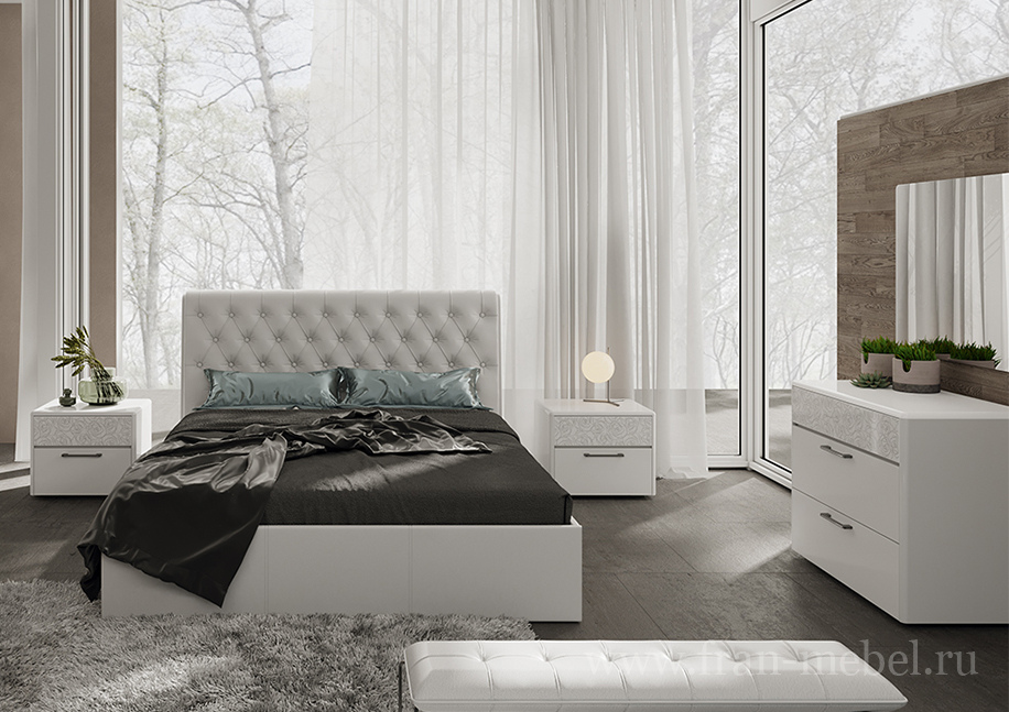 Спальня «Скарлет» белый от компании «Фран мебель» – 1 фото