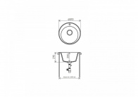 Мойка Polygran R-108 №817 (Корич) белый от компании «Фран мебель» – 2 фото