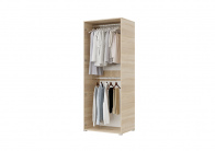 Шкаф 2 ств 900 (Сонома) белый от компании «Фран мебель» – 2 фото