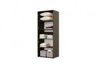 Шкаф 2 ств 1000 (Венге/сонома) белый от компании «Фран мебель» – 3 фото