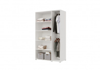 Шкаф 3 ств 1200 (Белый/бетон) белый от компании «Фран мебель» – 4 фото