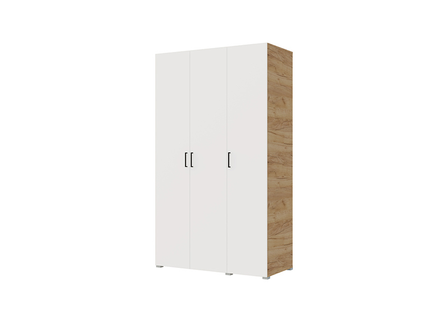 Шкаф 3 ств 1500 (Сонома/белый) белый от компании «Фран мебель» – 1 фото