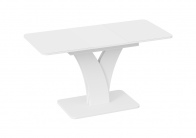 Стол «Люксембург» Тип 2 (Белый/Стекло матовое) белый от компании «Фран мебель» – 2 фото