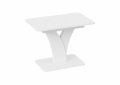 Стол «Люксембург» Тип 2 (Белый/Стекло матовое) белый от компании «Фран мебель» – 1 фото