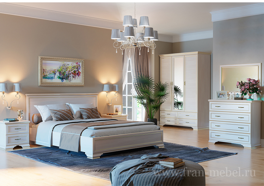 Спальня «Сиена» белый от компании «Фран мебель» – 1 фото