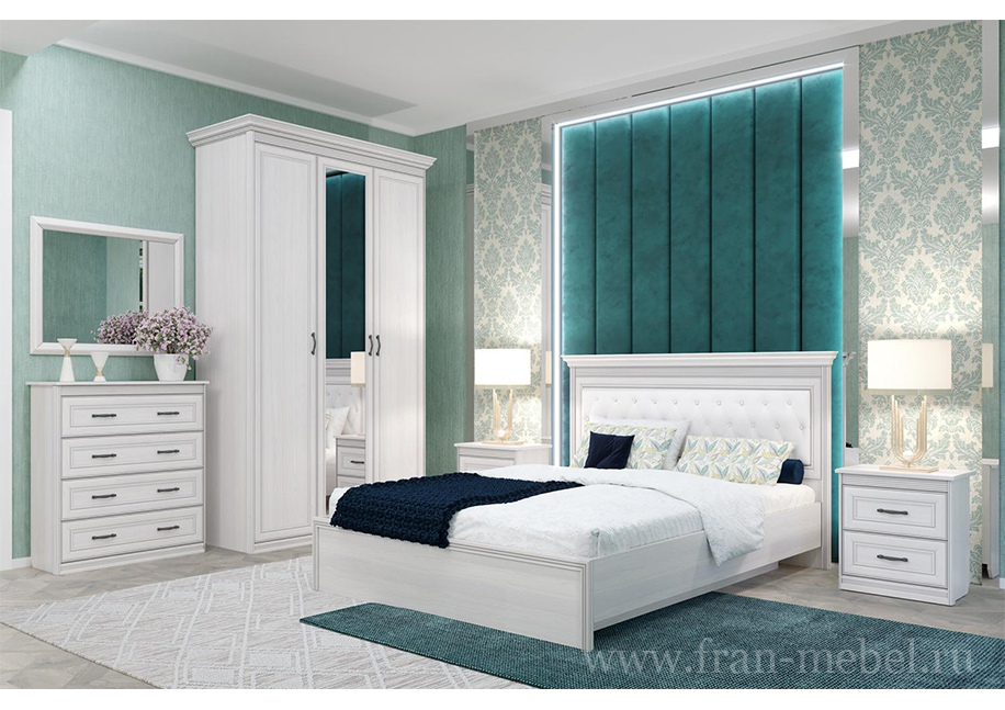 Спальня «Неаполь» белый от компании «Фран мебель» – 1 фото