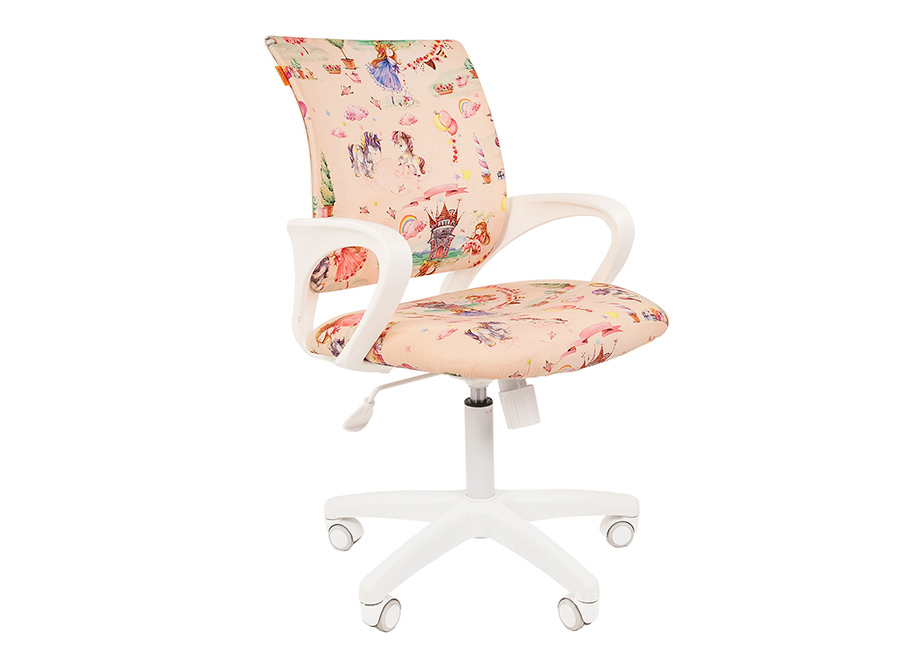 Кресло CHAIRMAN KIDS 103 (ткань принцессы) белый от компании «Фран мебель» – 1 фото