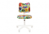 Кресло CHAIRMAN KIDS 102 (ткань монстры) белый от компании «Фран мебель» – 2 фото