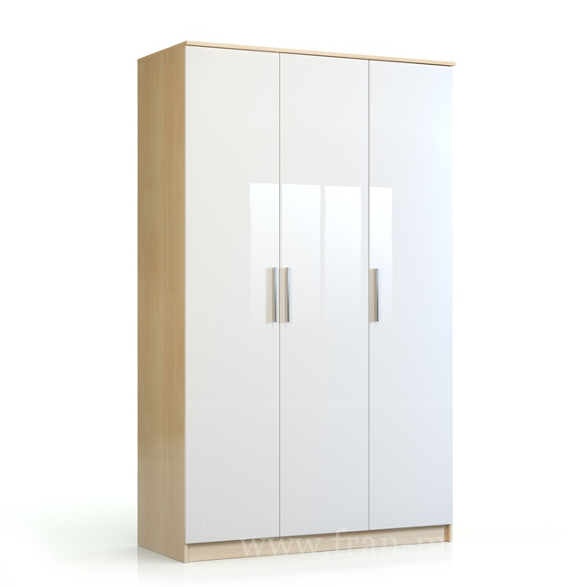 Шкаф 3-х дверный СВ-542 «Николь» (Ирис) кремона/белый белый от компании «Фран мебель» – 1 фото