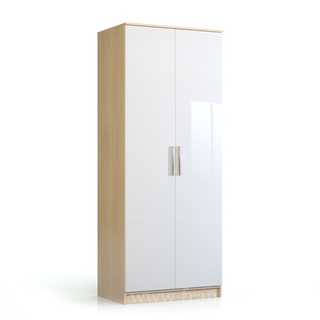 Шкаф 2-х дверный СВ-543 «Николь» (Ирис) белый от компании «Фран мебель» – 1 фото