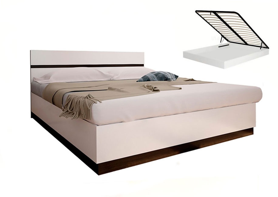 Кровать «Вегас» (Ангстрем) венге/белый белый от компании «Фран мебель» – 1 фото
