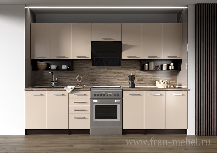 Кухня «Арина 28» (Стиль) белый от компании «Фран мебель» – 1 фото