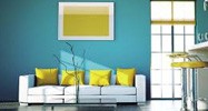 Гостиная в ярких тонах: выбираем цвет прямого дивана для гостиной